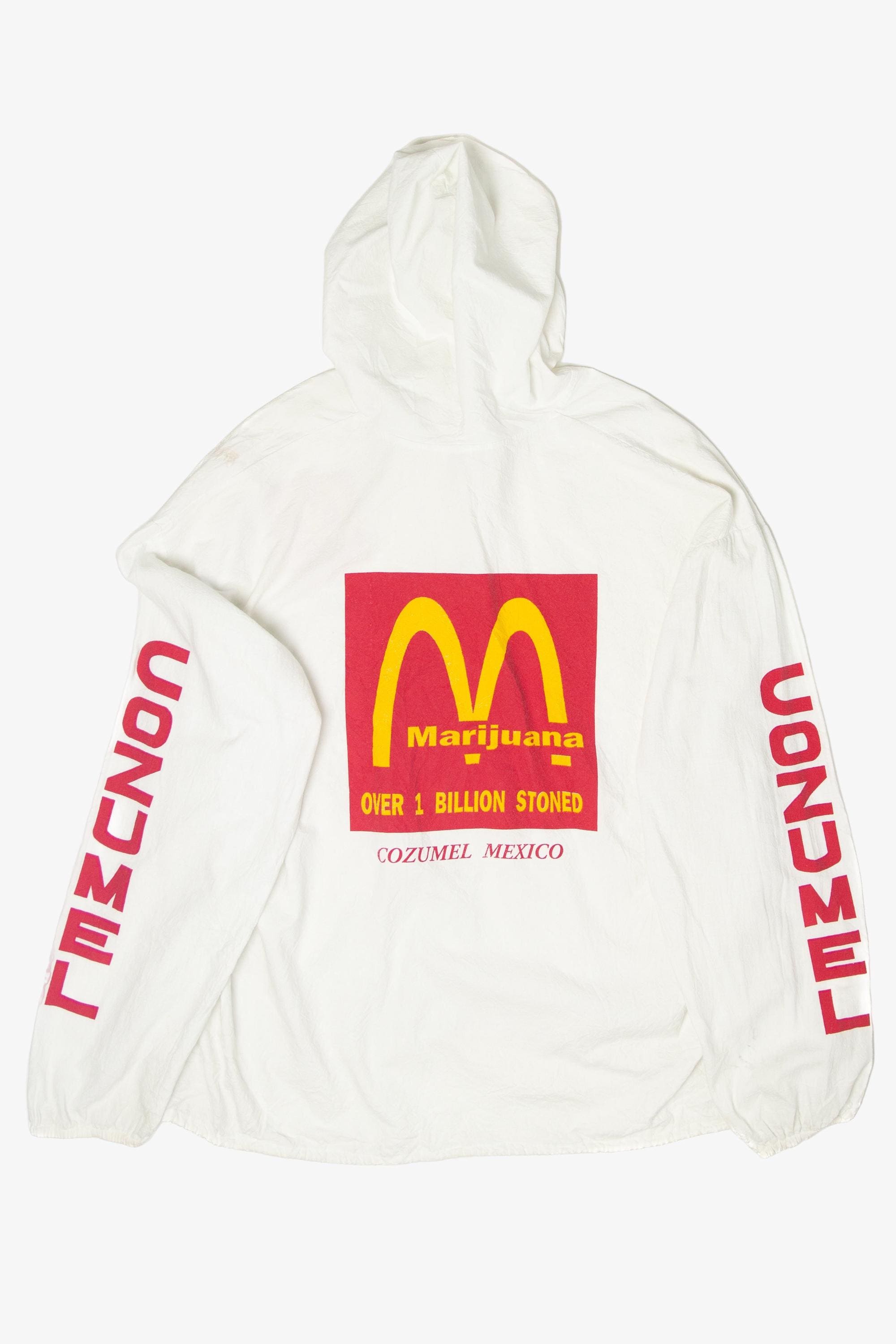 マクドナルドパロディ　Marijuana メキシカンパーカー XL 90s マクドナルドパロディ Marijuana メキシカンパーカー XL 90s