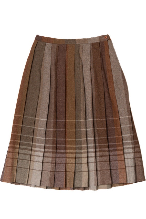 Vintage Union Made Pleated Wool Skirt