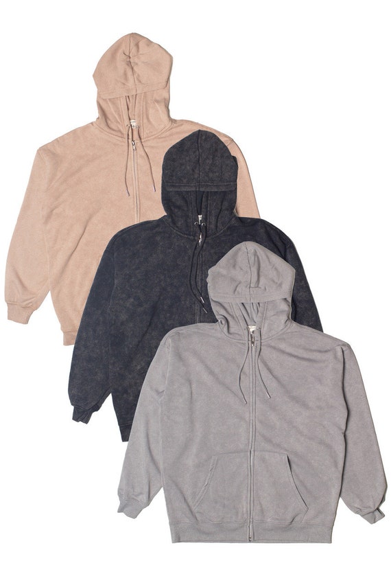 STONE  フルジップパーカー M hoodie zipper Stone Wash Oversized Zip up Hoodie - Etsy