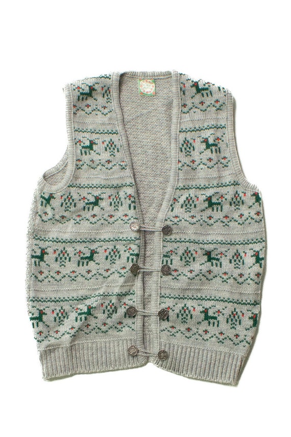 Vintage St. Peter Trachten Holiday Sweater Vest