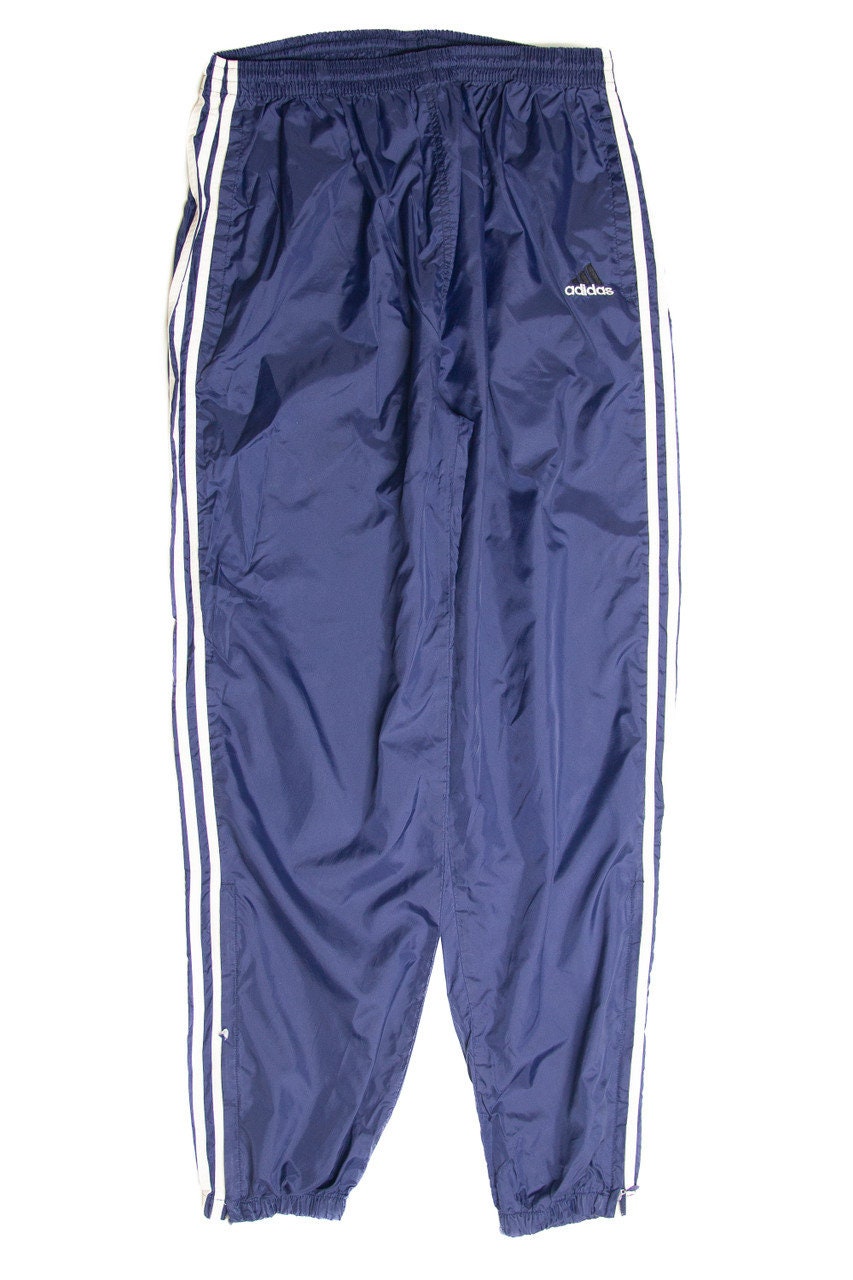 2000s navy Adidas sample track pants, retroiscooler