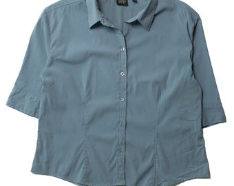 Vintage Half Sleeve Button Up Shirt (1990s)