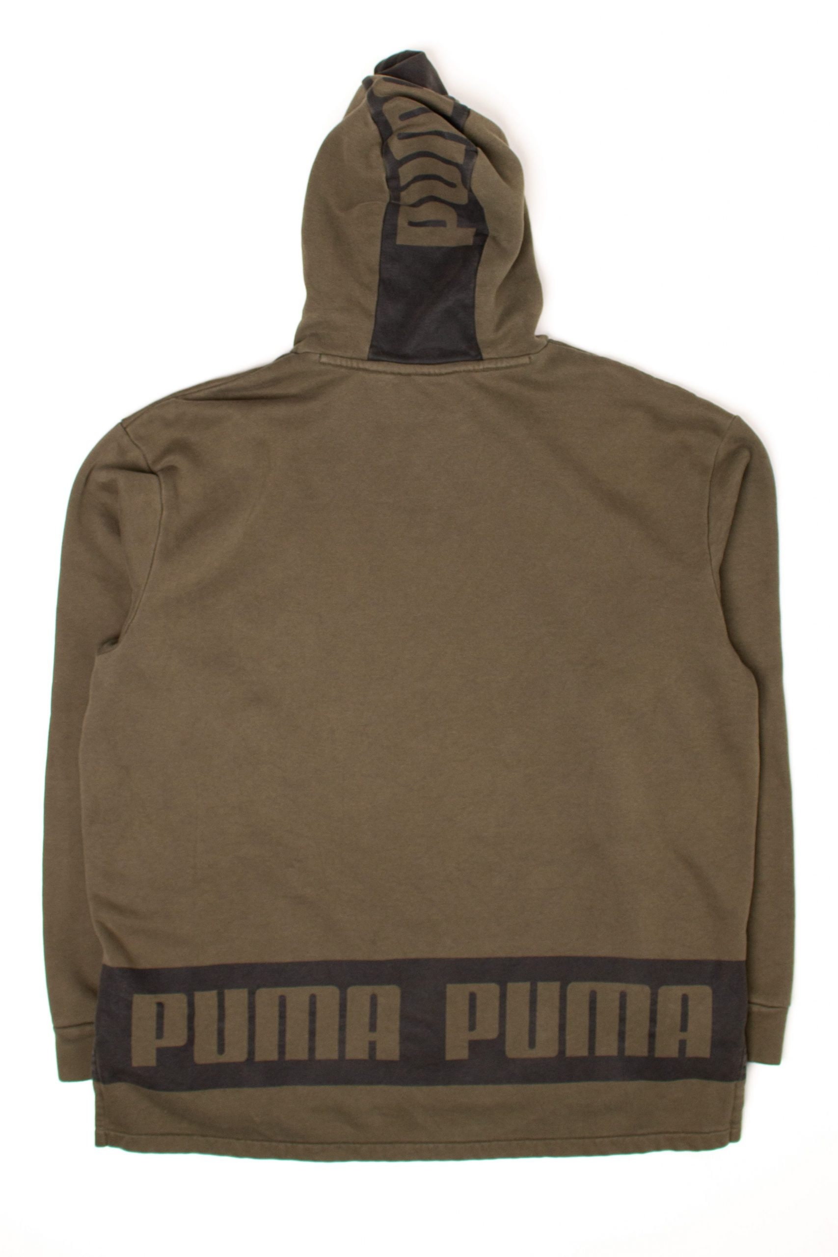 Olive Green Puma Hoodie 2000s | Etsy 