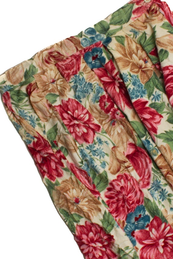 Vintage Floral Midi Skirt (1990s) 651 - image 2