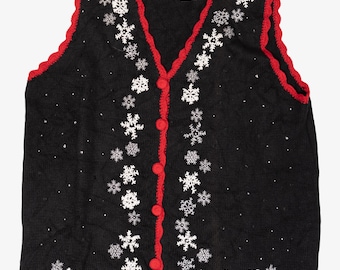 Vintage Basic Editions Ugly Christmas Vest (2000s)