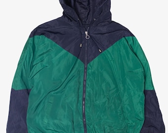 Jaqueta vintage color block anos 90 (década de 1990)