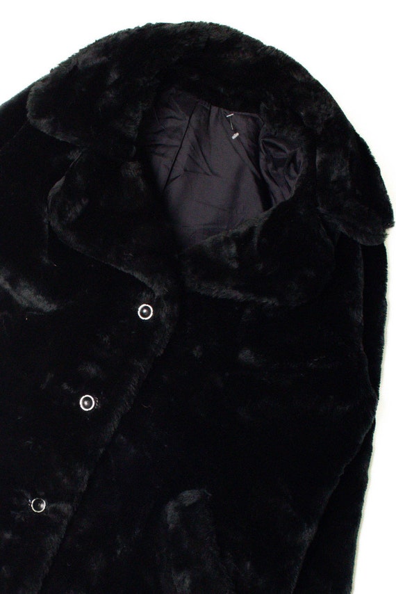 Black Faux Fur Coat 7