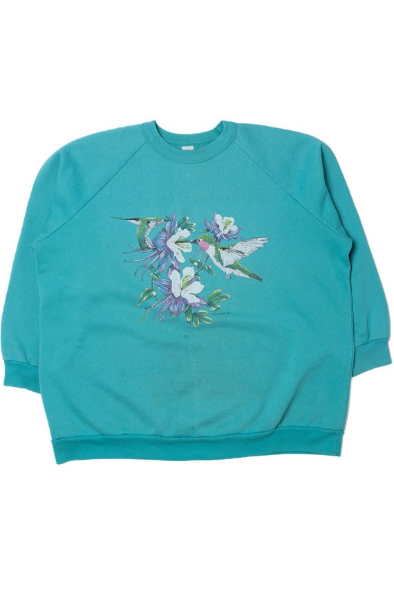 Vintage 1990 Hummingbirds Sweatshirt - image 1