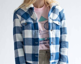 Plaid Sherpa - Etsy