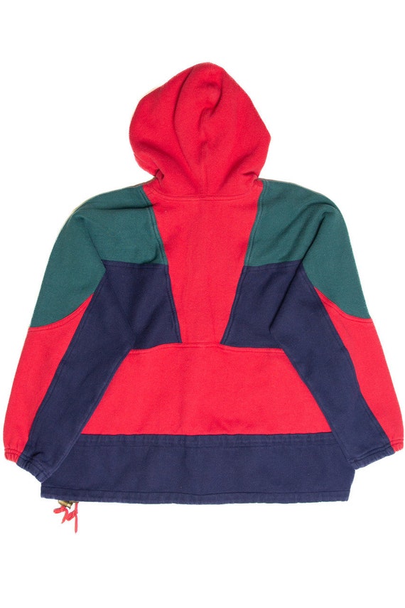 Vintage Active Frontier Color Block Hooded Sweats… - image 3