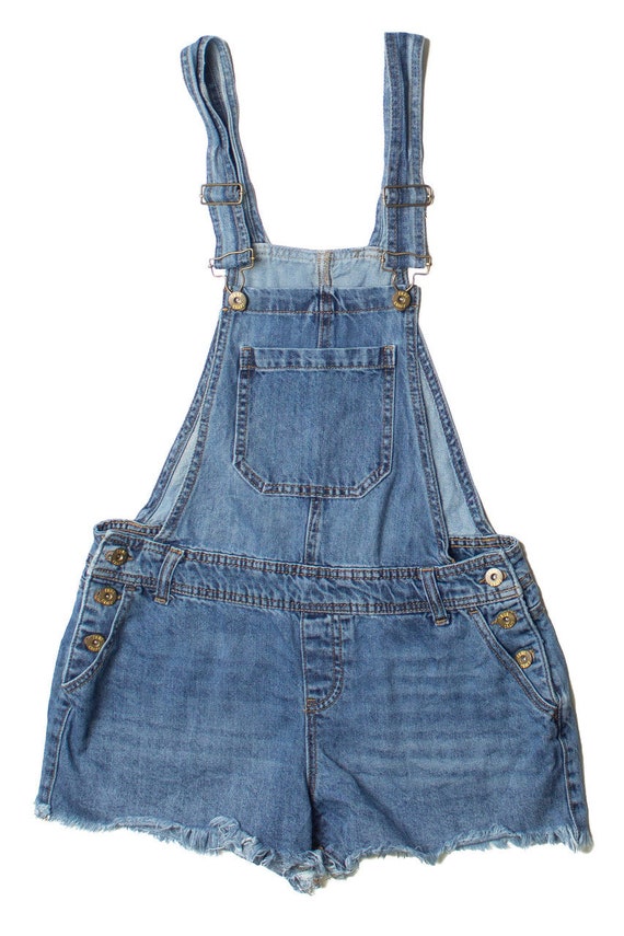 True Craft Denim Overall Shorts Gem