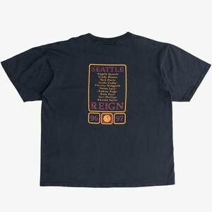 Vintage Thrashed Seattle Reign WNBA '96-'97 Season T-Shirt (1990s)