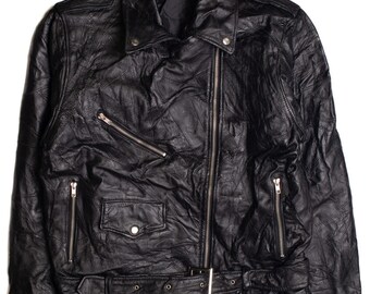 Patchwork Leder Motorradjacke 362
