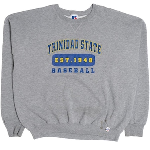 Vintage &quot;Trinidad State Baseball&quot; Russell Athletic Sweatshirt (1990s)