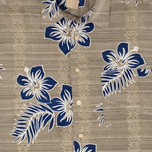 Sage Green Floral Hawaiian Shirt