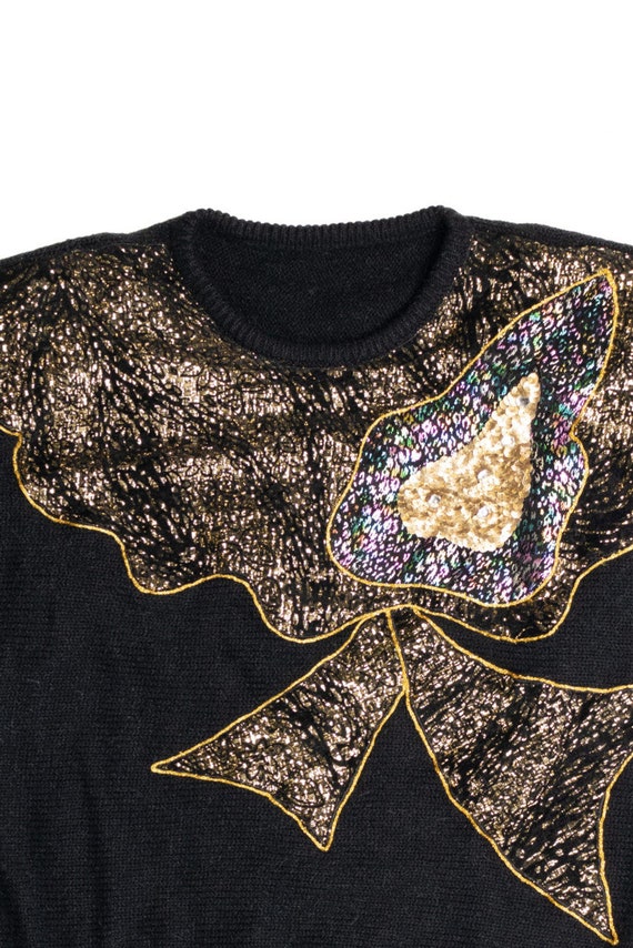 Black and Gold 80s Sweater