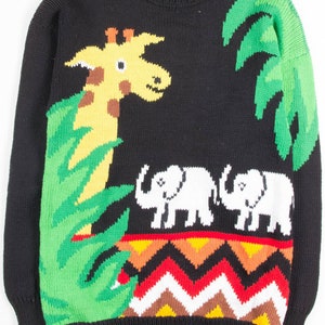 Vintage Safari Animals Sweater