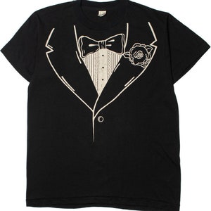 Vintage T&L Tux Faux Tuxedo Novelty T-Shirt