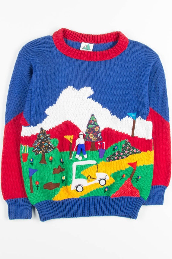 Vintage Golf Cart Sweater