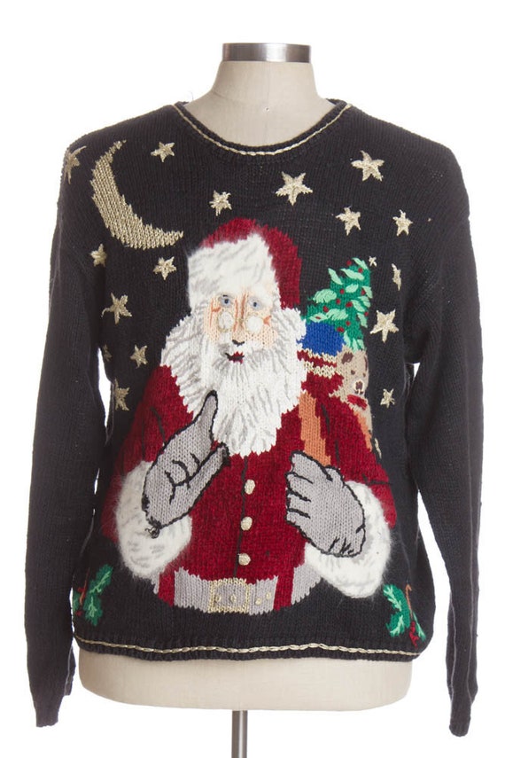 Black Ugly Christmas Pullover 41489 - image 1