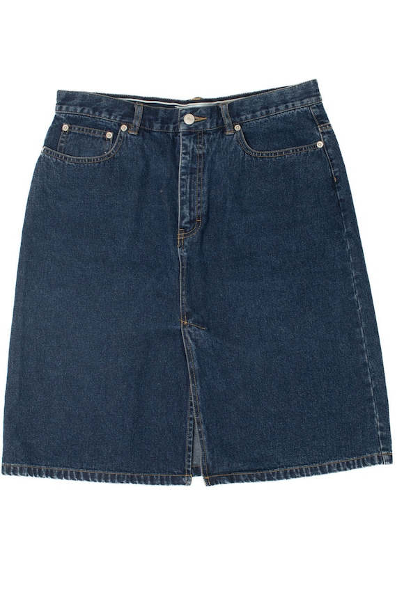 Vintage Y2K Tommy Hilfiger Denim Midi Skirt