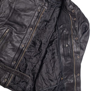 Echtes Leder Motorcycle Jacket 352