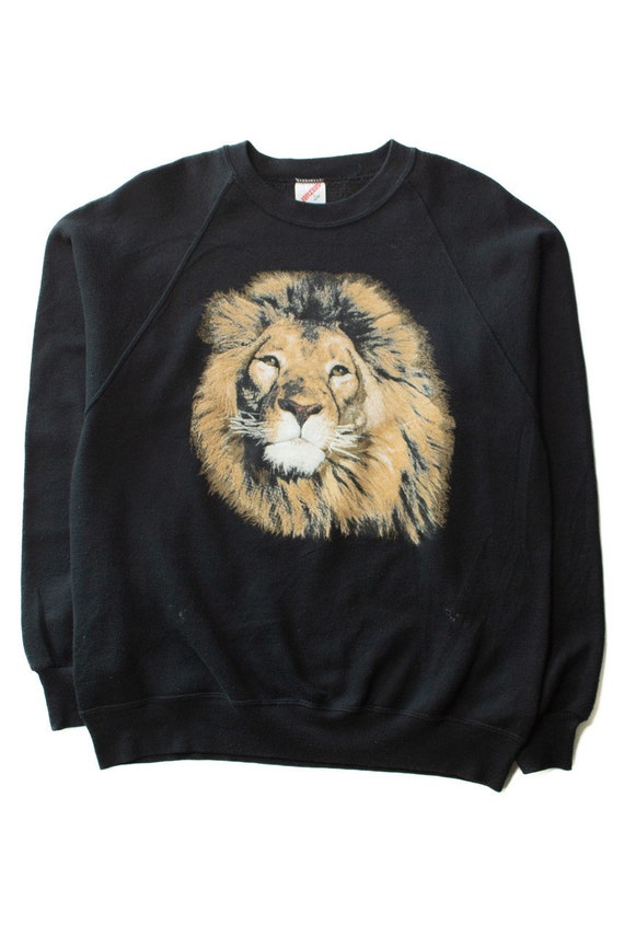 Vintage Lion Face Sweatshirt (1990s)