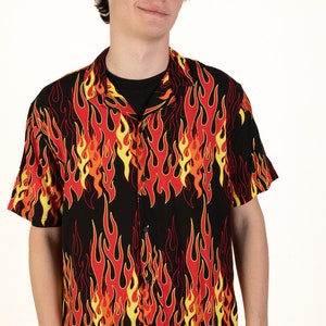 Y2K Flame Shirt