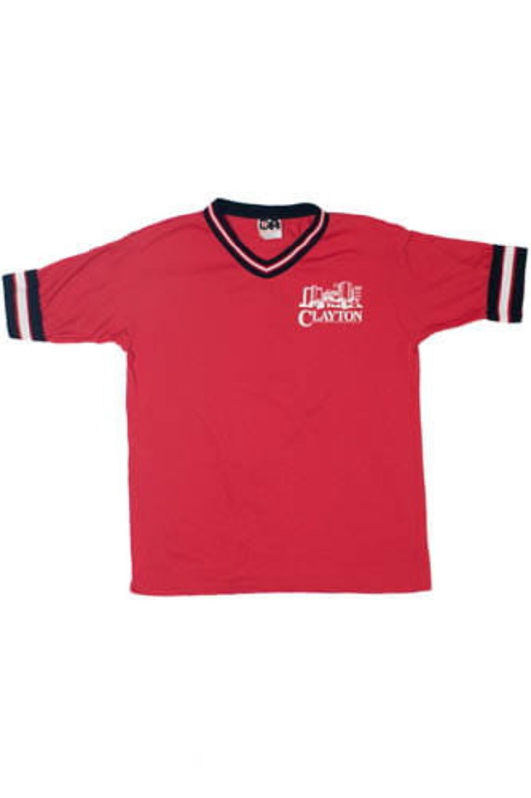 Vintage Clayton 1 Youth Sports Ringer Tshirt 1990s Etsy