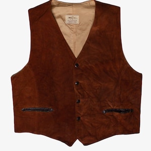 Vintage Brown Ruddock Suede Vest (1970s)