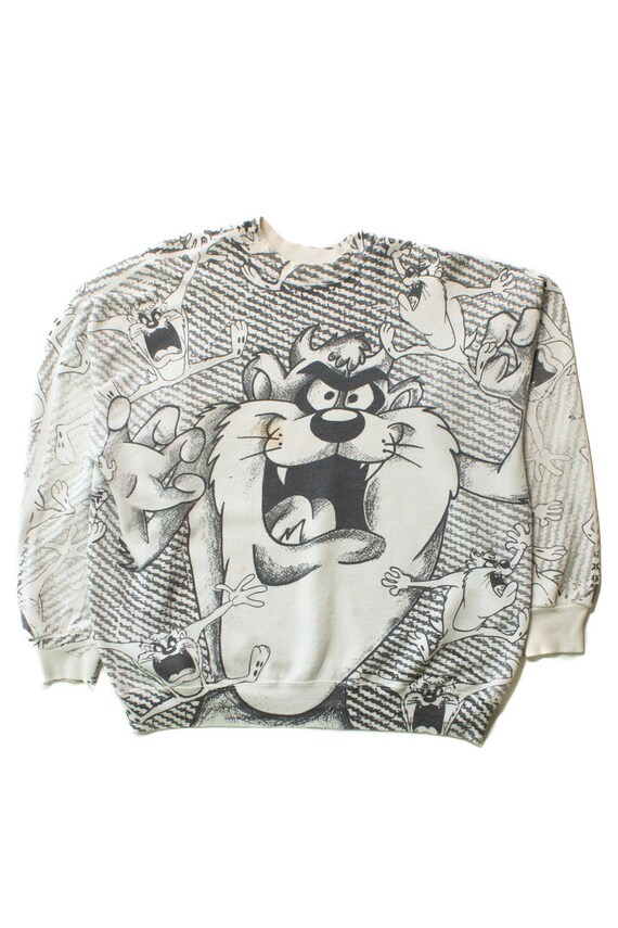 Vintage Taz All Over Graphic Sweatshirt (1990s)