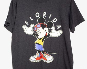 Camiseta vintage de Mickey Mouse de Florida (años 90)