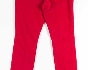 Pantalones de pana rojos 2
