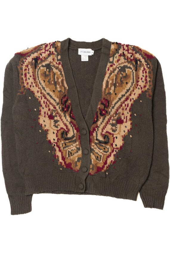 Vintage Paisley JH Collectibles 80s Cardigan Sweat