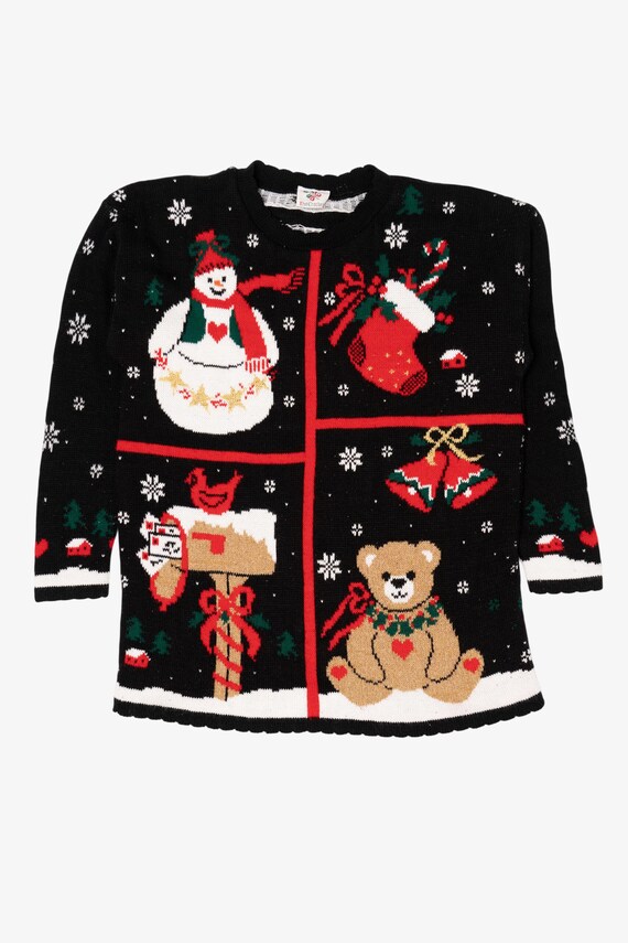 Vintage Black Nutcracker Ugly Christmas Pullover (1990s)