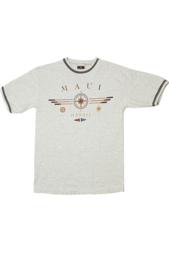 Vintage "Maui, Hawaii" Ringer T-Shirt - image 1