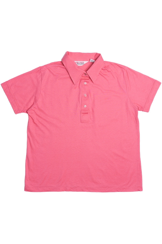 Vintage Blank Pink Par Four For Her Polo Shirt