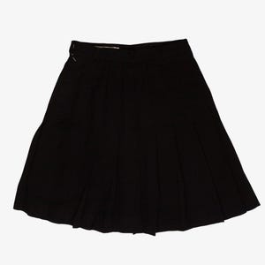 Gonna plissettata vintage in lana nera (anni '90)