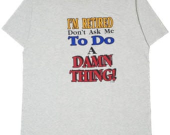 Vintage "Retired" Single Stitch T-Shirt (1990s)