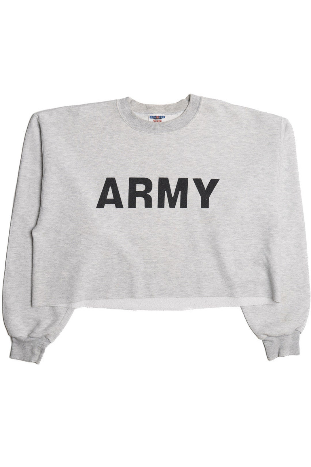 Vintage army Cropped Sweatshirt - Etsy