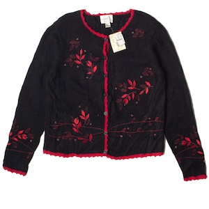 Vintage Embroidered Christopher & Banks Cardigan Sweater