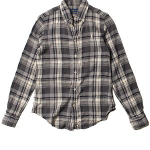 Grijs flanellen Ralph Lauren-shirt