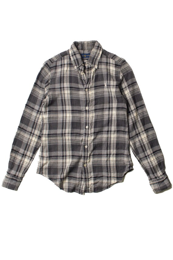 Gray Ralph Lauren Flannel Shirt