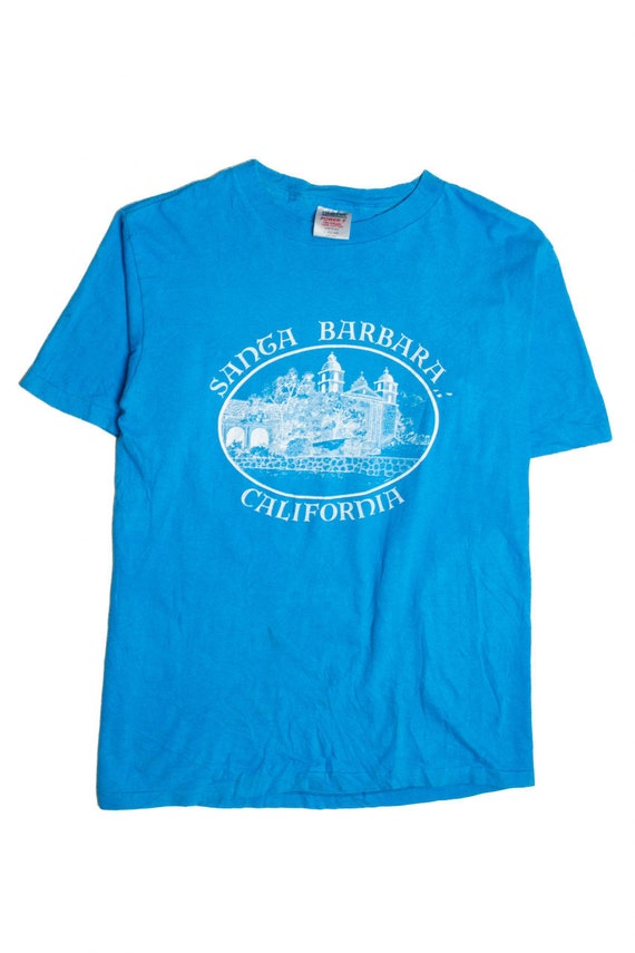 Vintage Santa Barbara Graphic T-Shirt (1990s) - image 2