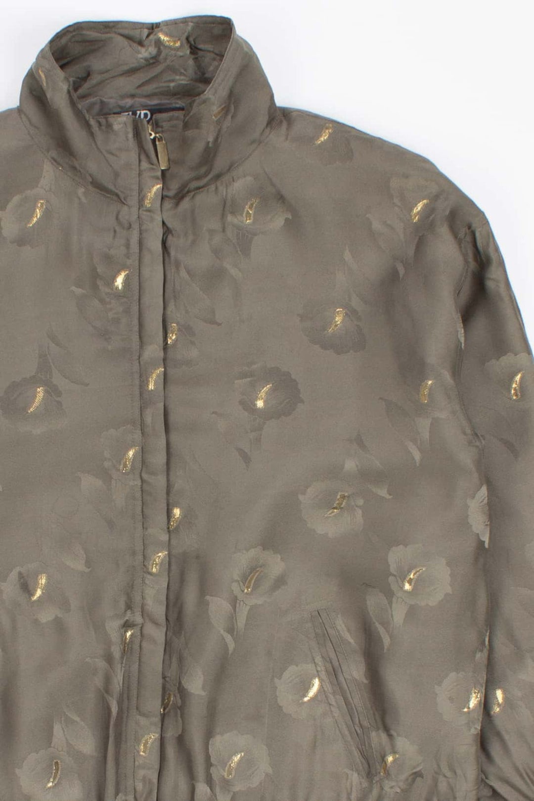 Metallic Silk Floral 90s Jacket 18067 - Etsy