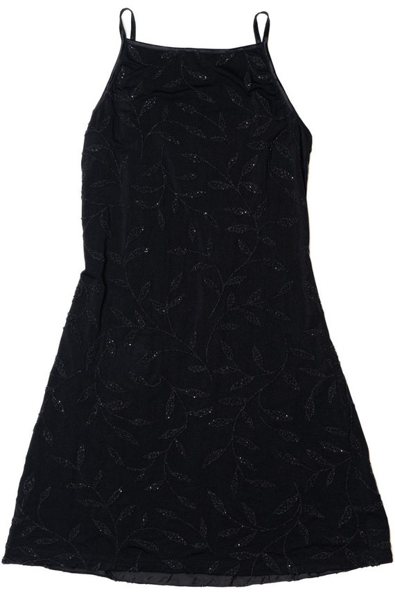 Vintage Beaded Little Black Dress