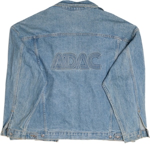 Vintage &quot;ADAC&quot; Embossed Logo Denim Jacket