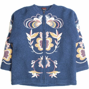 Blue Floral Coat 445