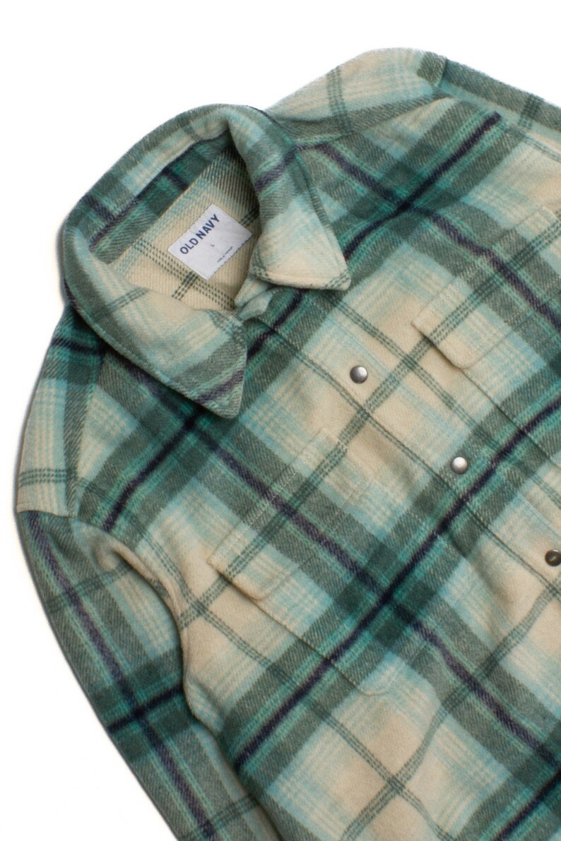 Vintage Old Navy Flannel Jacket 2000s Etsy Canada