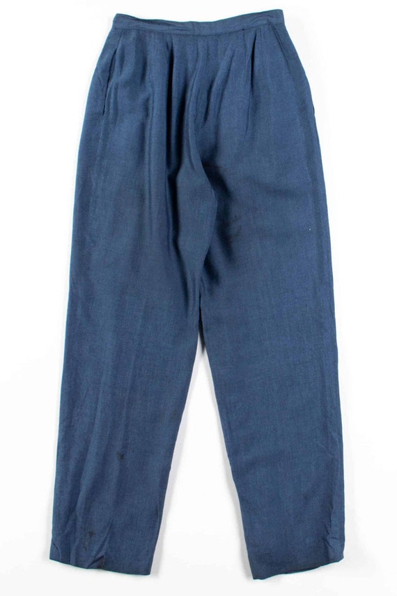 Chambray Pleated Pants (sz. 4) - Etsy